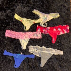 Victoria’s Secret pink thongs